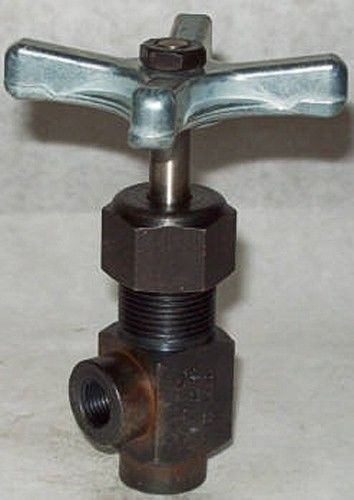 Deltrol 1/8&#034; 10000 psi steel angle needle valve s102s1 for sale