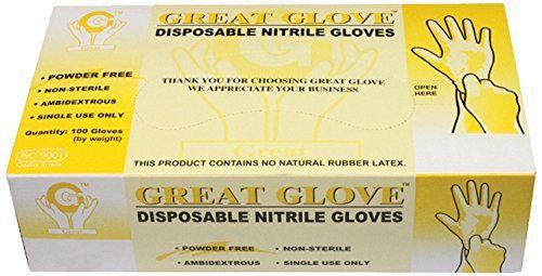 GREAT GLOVE NM50020-XL-BX Nitrile Industrial Grade Foodservice Glove, 4 mil - of