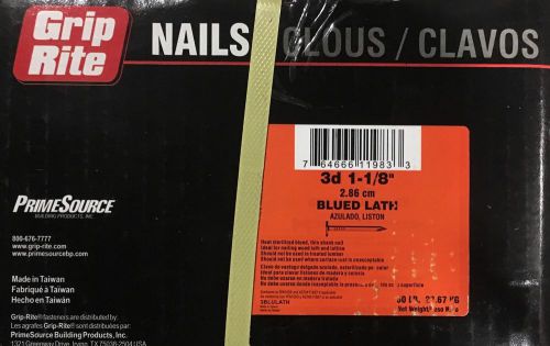 3d (1-1/8&#034;, 2.86 cm) Blued Lath Nails 50 lbs.