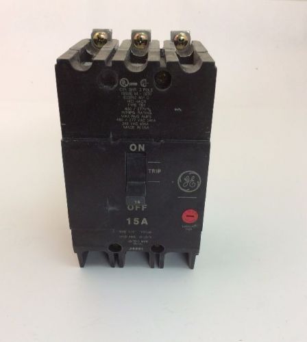 Ge circuit breaker 3-pole, e11592, tey, 480/277vac, 14ka, 240 vac, 15amp, tey315 for sale