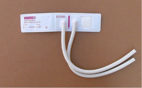 Lot of 20 Neonate Disposable Blood Pressure Cuff Double Tube #2  4.2-7.1CM
