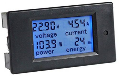 Bayite DC 6.5-100V 0-100A LCD Display Digital Current Voltage Power Energy With