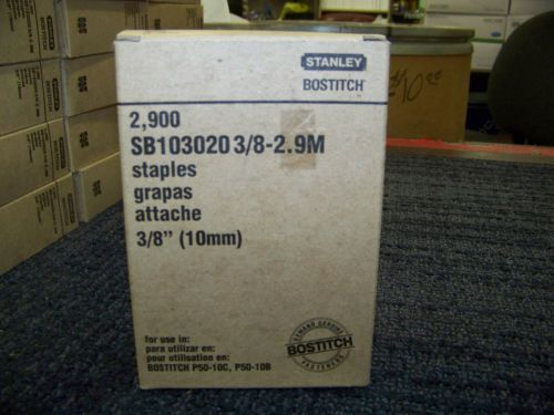 Stanley Bostitch Staples 3/8&#034; (10mm) 2900 Per Box # SB1030203/8-2.9m New