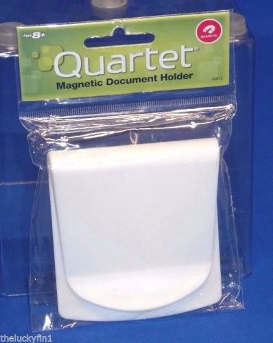 White Quartet Magnetic Document Holder Clip A119