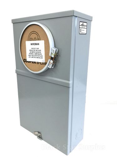 Cooper b-line ct metering enclosure meter socket m-2392 3 phase single position for sale