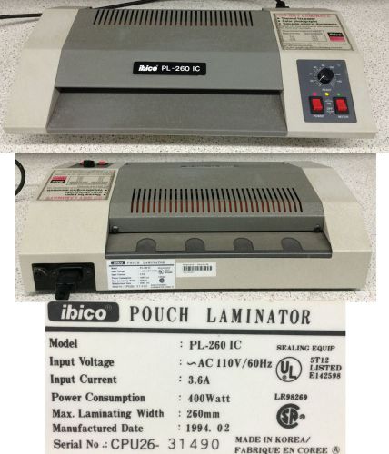 Ibico Binding Systems PL-260 IC 12&#034; Pouch Heavy Duty Laminator