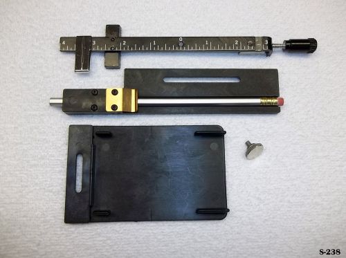 Kingsley Machine - Gauge bar,Card &amp; Pencil Attachment -Hot foil stamping machine