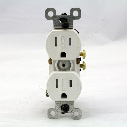 P&amp;s white tamper/weather resistant receptacle outlet 15a 5-15r bulk 3232trwr-w for sale