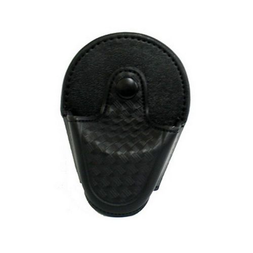 ASP -OPEN TOP LEATHER HANDCUFF CASE - BASKET WEAVE LEATHER