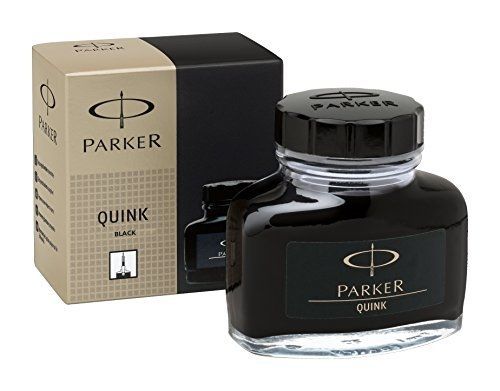 Parker Super Quink Permanent Ink Refill, 2-ounce Bottle, Black (S0037460)