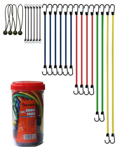 Cartman Bungee Cords Assortment Jar 24 Piece in Jar 24pk