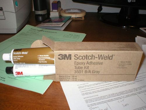 3M 3501 Scotch-Weld Gray Epoxy Adhesive 4 oz.