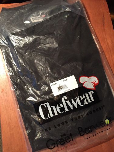 chef Mate Chef Jacket Medium Short Sleeve Black