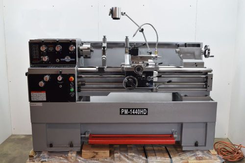 Pm1440hd heavy duty metal lathe,  220v single phase with 3 and 4 jaw chuck, qctp for sale