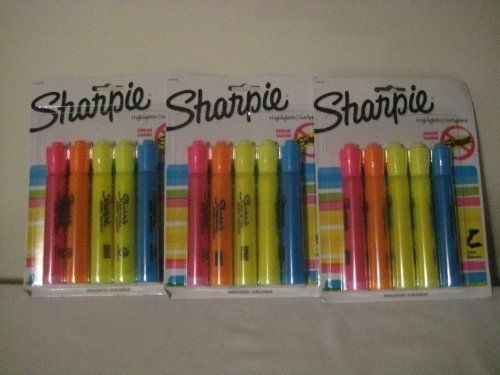 Sharpie Accent 5/pack Assorted Tank Style Highlighters (3 Pack)