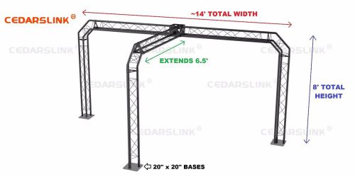 Trade Show Booth, Trusses DJ Stage 14&#039; X 8&#039; X 6.5&#039; Metal Truss Triangle Trusses