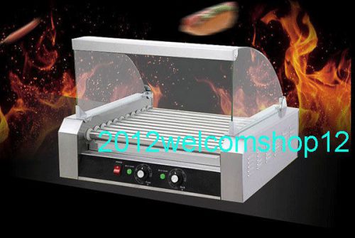 HOT DOG MACHINE ROLLER GRILL 9 Rollers Double Temperature control 110V/220V