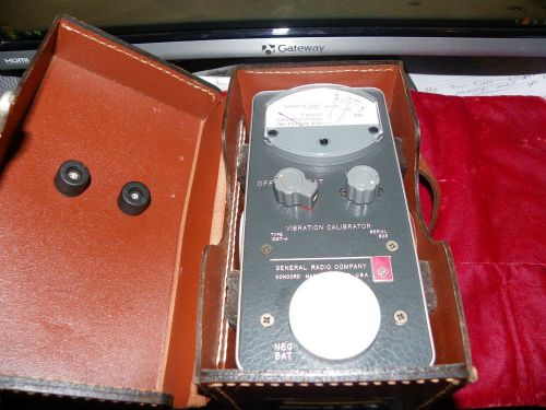 General Radio 1557-A Vibration Calibration Meter with Case Works well