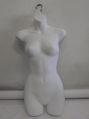 Lot of 8  LADIES Hanging Torso Shapely Woman&#039;s Form - White LHR15/W Mannequin