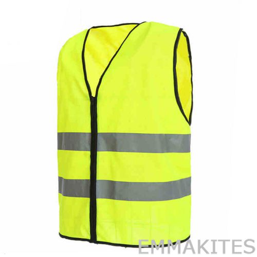 High Visibility Reflective Vest Zipper Jacket 3 Sizes for Industrial Working