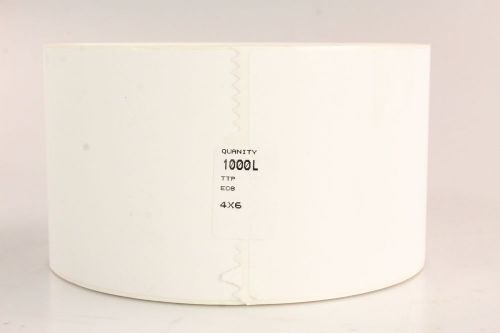 4&#034; x 6&#034; Thermal Transfer Labels, 1000 Ct Roll, 3&#034; Core, New, For Thermal Printer