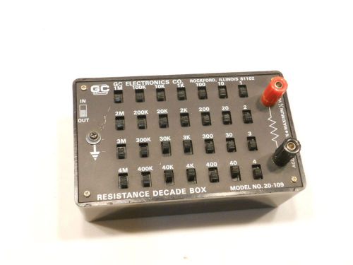 GC ELECTRONICS CO. RESISTANCE DECODE BOX, MODEL 10-109
