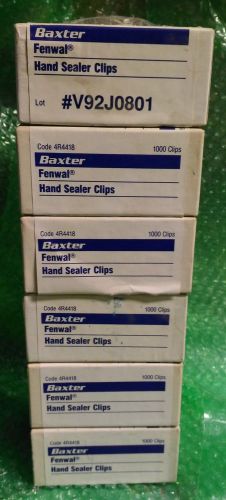 Baxter Fenwal Hand Sealer Clips Hand Sealer Clips Code 4R4418 Qty 5,000+