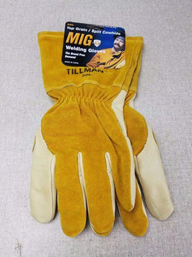 L@@K Tillman 50 L Top Grain Split Cowhide Fleece Lined MIG Welding Gloves Large