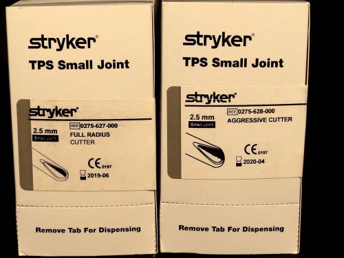 LOT/10 STRYKER TPS SMALL JOINT BLADES 275-628-000 AGGRESSIVE CUTTER 275-627-000
