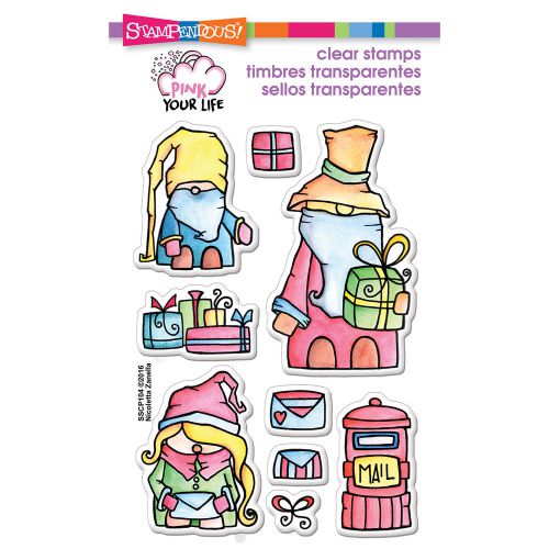 NEW! Stampendous Pink Your Life Perfectly Clear Stamps 4&#034;&#034;X6&#034;&#034;-Whisper Friends C
