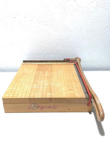 Ingento Paper Cutter No. 3 Trimmer Wood Guillotine 10&#034; ART DECO 1940&#039;s-1950&#039;s