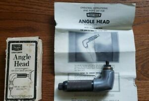 VINTAGE Sears Craftsman 9-1850 90° Angle Head for &#034; &amp; &#034; Drills TOOL ATTACHMENT