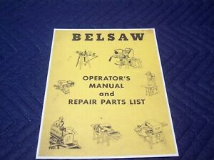 Foley Belsaw 1055 Sharp All Saw Tool Grinder Owner Operators Repair Parts Manual