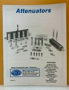 Meca Electronics Attenuators Issue III Catalog.