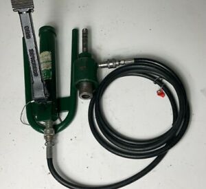 Greenlee Hydraulic Knockout Foot Pump 1725  6,500 PSI 12ft Hose