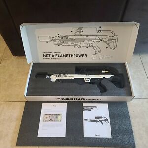 The boring company not a flamethrower +BOX+LETTER WITH $5 Bill+Manual Authentic