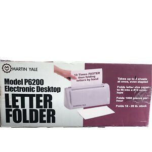 Martin Yale P6200 Electric Desktop Letter Folder 1800 Sheets/hour 3 Sheets