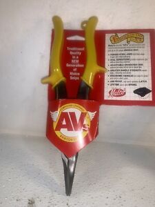 Malco 3R Aviation Tin Snips Yellow Right Hand Cutting Made In U.S.A.