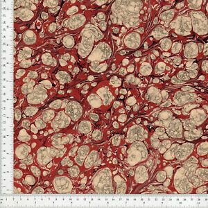 Hand Marbled Paper for Bookbinding, Long Grain 60x86cm 24x34in Series d410