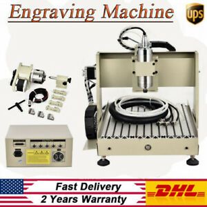 4 Axis 3040 CNC Router Engraver 800W Milling Drilling 3D Cutter Machine Parallel