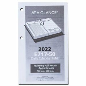 Lot of 3 At-A-Glance 2022 Daily Calendar Refills E717-50 New Sealed Free Ship