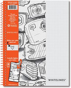 Roaring Spring Whitelines Spiral Graph Ruled Notebook, Digitally Download Your N