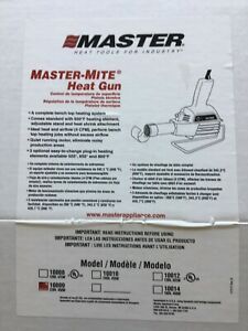 MASTER-MITE 10009 HEAT GUN 220V/450W