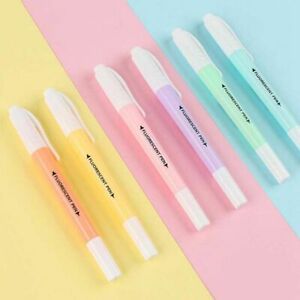 Supplies Candy Color Markers Pen Highlighter Pen Fluorescent Pen Double Head