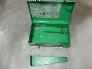 Greenlee metal empty case with punch and die tray for 7306, 7464,767,746