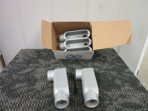 5 appleton unilet mall iron fittings conduit outlet fitting pipe lb100-m 35 new for sale