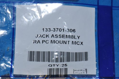 3-PCS JACK MCX JACK RIGHT ANGLE 50 OHM PCB EMERSON 133-3701-306 1333701306
