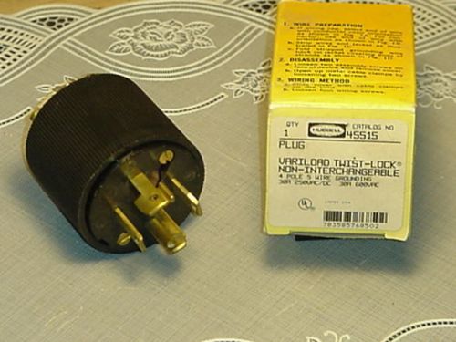 HUBBELL 45515 Variload Twist-Lock Non-InterChangeable 4P 5 Wire NEW