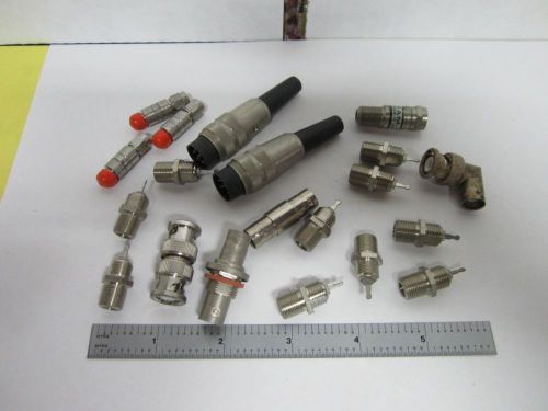 LOT 20 EA RF FREQUENCY CABLE CONNECTOR TYPES AS IS BIN#J2-26