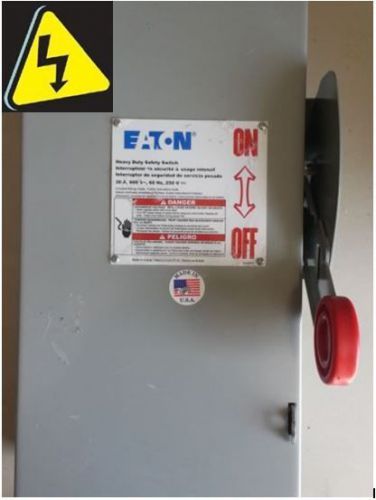 Eaton Cutler-Hammer Heavy Duty Safety Switch Part # DH361NGK NOB